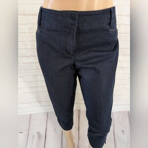 New York & Company Dark Blue Cropped Pants